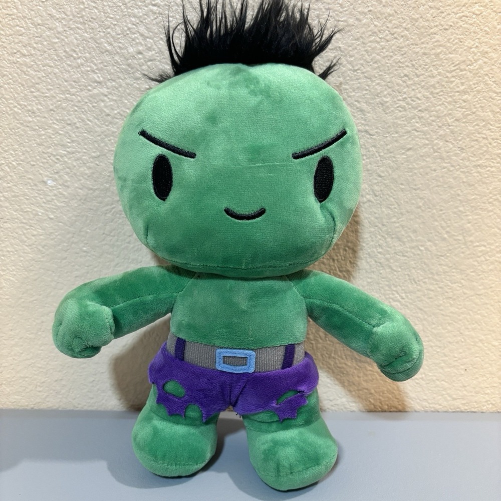 Baby Incredible Hulk Marvel Kids Stuffed Plush Toy Doll Universal Studios Clean